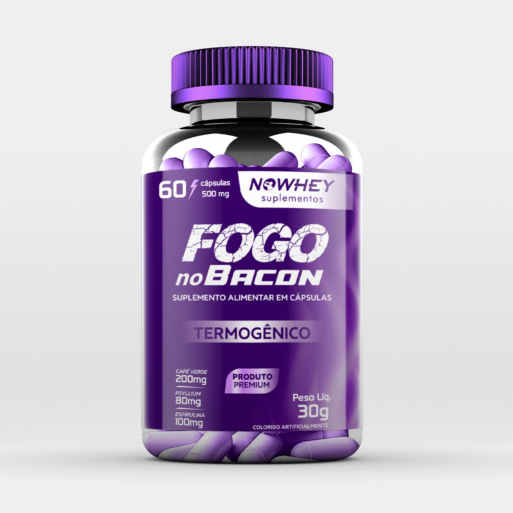 Termogênico Fogo no Bacon (60 Caps) - Nowhey Suplementos
