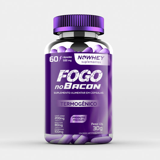 Termogênico Fogo no Bacon (60 Caps) - Nowhey Suplementos